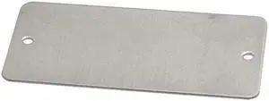 C.h. Hanson Blank Tag, Aluminum, Height: 1-1/2", Width: 3", Silver 41316
