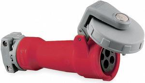 HUBBELL WIRING DEVICE-KELLEMS HBL420C7W Watertight Pin & Sleeve Connector, 20