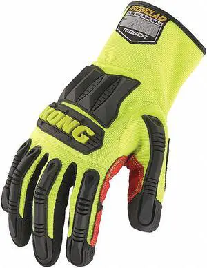KONG KRIG-04-L KONG(R) Mechanics Gloves, Synthetic Leather Palm, Nylon, Spandex