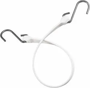 THE BETTER BUNGEE BBS36SW Polystrap,White,36 in. L,SS