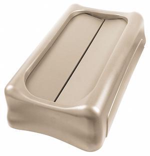Rubbermaid Slim Jim® Rectangular Drop Top Trash Can Top for 23 gal., Beige