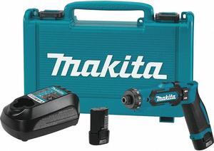 Makita Li-Ion 1/4" Cordless Drill/Driver Kit, Battery Included  DF012DSE