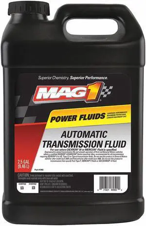 MAG 1 MG06DX22 Transmission Fluid,Bottle,Red,2.5 gal.