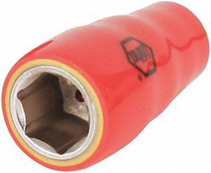 1/4" Chrome Vanadium Insulated Socket with 1/4" Drive Size and Chrome Finish
