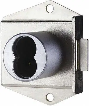 CCL 72624 Cabinet Dead Latch with Interchangeable Core, Brushed Chrome, 1-1/16"