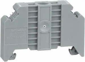 SCHNEIDER ELECTRIC NSYTRAABV35 DIN Rail End Clamp, Screw Mount, 1.99 in L,