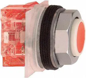 SCHNEIDER ELECTRIC 9001KR3RH6 Non-Illuminated Push Button, 30 mm, 1NC, Red