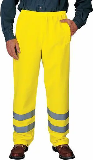 OCCUNOMIX LUX-TENBR-YS Breathable Pants,High Visibility Yellow,Size 28
