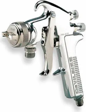 DEVILBISS JGA-510-90FW Pressure Feed Spray Gun,0.063In/1.6mm