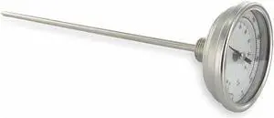 DWYER INSTRUMENTS BTLRN348101 Bimetal Thermom,3 In Dial,0 to 200F