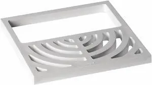 OATEY 42751 Floor Floor Sink Half Top Grate, 1/2" Pipe Dia., PVC
