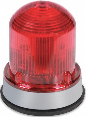 EDWARDS SIGNALING 125LEDFR120A Warning Light,LED,120VAC,Red,65 FPM