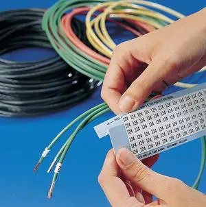 BRADY SLF-1-33-PK Wire Marker,Preprintd,Self-Lamintng,PK25