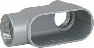 HUBBELL KILLARK LB37 Conduit Outlet Body,Iron,LB,1 In.