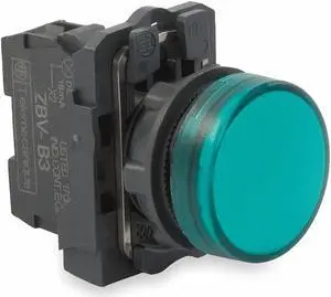 Pilot Light, LED, Green, 22mm, 24VAC/DC