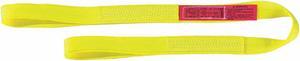 LIFT-ALL EE2601NFX5 Web Sling, Flat Eye and Eye, 5 ft L, 1 in W, Nylon, Yellow