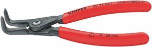 KNIPEX 49 21 A11 5" Precision External Circlip Pliers w/ Bent Tips, Plastic Grip