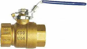 MILWAUKEE VALVE 2-1/2" BA-475BLL 2-1/2" FNPT Brass Ball Valve Inline