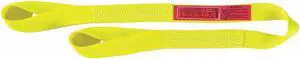 LIFT-ALL EE2601NTX5 Web Sling, Type 4, 5 ft L, 1 in W, Nylon, Yellow