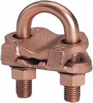 Pipe Ground Clamp, 1/0AWG, 5.63In