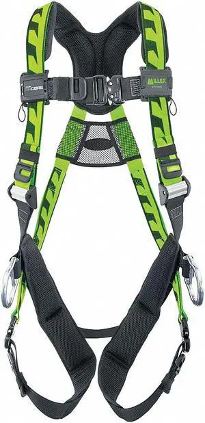 HONEYWELL MILLER ACA-QC/S/MGN AirCore(TM) Full Body Harness, S/M, 400 lb.,