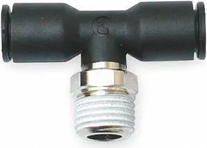 Legris 3/8" Plastic/Metal Combination Male Branch Tee, Black Black   3108 60 11