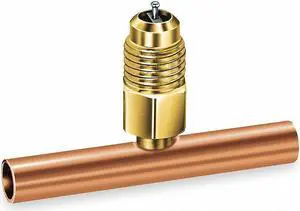 1/4" Access Valve Tee,  5/16" ODS x 3/8" ODF Connection Size,  2-1/8" Length