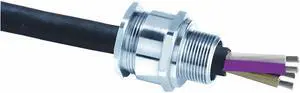 APPLETON ELECTRIC 20A2F0505 Cable Connector,1/2 in.,Straight,Silver