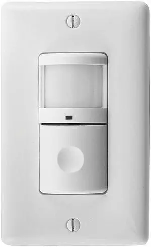 HUBBELL WIRING DEVICE-KELLEMS WS1000W Occupancy Sensor,PIR,1200 sq ft,White