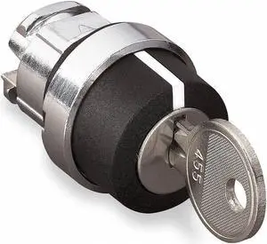 SCHNEIDER ELECTRIC ZB4BG7 Non-Illum Selector Swtch,22mm,3 Pos,Keyd
