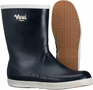 VIKING VW24-13 Unisex Mariner Kadett Marine Mid Rubber Boots, Plain Toe, 10"