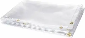 Transparent Vinyl Welding Curtain, 6 ft. H x 6 ft.W x 0.016" Thick, Clear