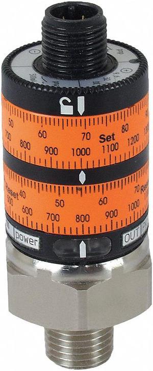 Pressure Switch,(2) SPST,0to1450psi,1/4" IFM PK6222