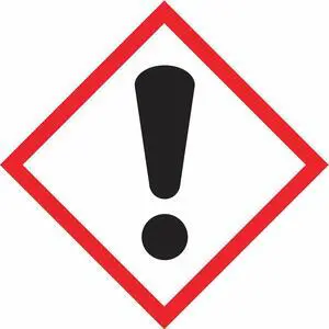 ACCUFORM LZH607PS2 Label,Exclamation,1x1In,CtdPaper,250Roll