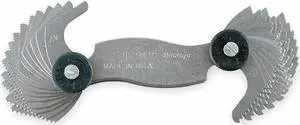 MITUTOYO 188-111 Screw Pitch Gage,V,Unified,4 to 42