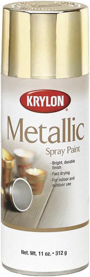 KRYLON K01404777 Metallic Spray Paint, Chrome Aluminum, Metallic, Solvent, 11 oz