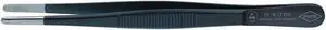 KNIPEX 92 78 77 ESD Tweezers, ESD, Round, Serrated, 5-3/4 In, Blk