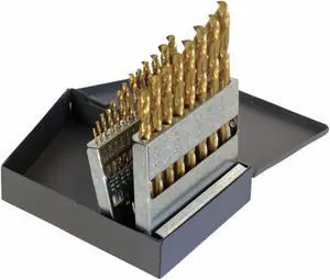 CHICAGO-LATROBE 69892 21PC 135 Degree Heavy-Duty Cobalt Jobber Length Drill Set