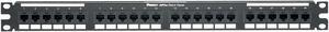 Panduit DP24688TGY Panduit DP6 24 Port Cat6 Network Patch Panel - 24 x RJ-45 - 24 Port(s) - 24 x RJ-45 - 24 x RJ-11 - 1U High - Rack-mountable