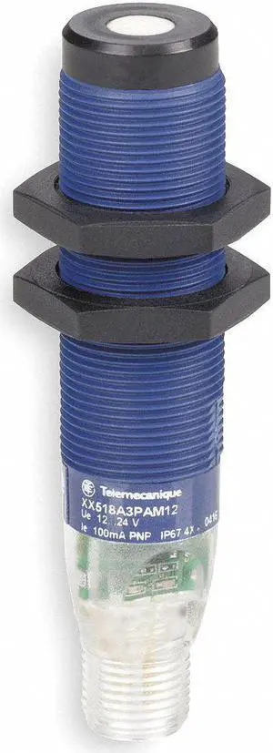 TELEMECANIQUE SENSORS VM18NNOQ Ultrasonic Sensor,NPN,508mm,18mm dia.