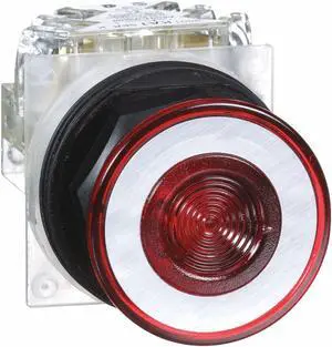 SCHNEIDER ELECTRIC 9001SKR9RH13 Non-Illuminated Push Button, 30 mm, 1NO/1NC, Red