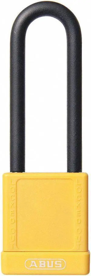 ABUS 74HB/40-75 KD YELLOW Lockout Padlock,KD,Yellow,1-3/4"H