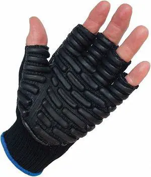 IMPACTO VI4748 Anti-Vibration Gloves, Half, XL,PR