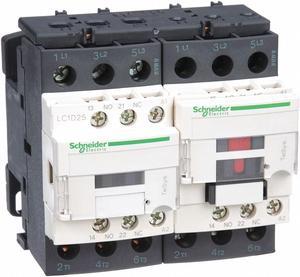 SCHNEIDER ELECTRIC LC2D25G7 IEC Magnetic Contactor, 3 Poles, 120 V AC, 25 A,