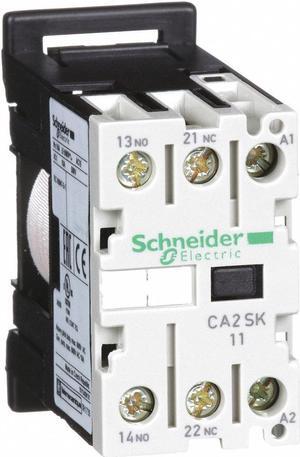 SCHNEIDER ELECTRIC CA2SK11G7 IEC Control Relay,1NO/1NC,120VAC,10A