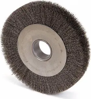 WEILER 96024 Crimped Wire Wheel Wire Brush, Arbor, 10"