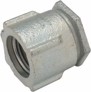 RACO 1503 IMC Coupling, 3/4 in, Threaded, Iron, Zinc Plated, Gray