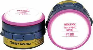 MOLDEX 7640 Multi-Gas Combination Cartridge, Bayonet, Olive/Magenta