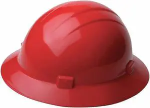 ERB SAFETY WEL19204RE Hard Hat, Americana, Polyethylene, 4 Point Pinlock, Type