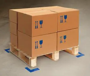 MIGHTY LINE ANGLEB Floor Marking Tape,Angle,2In W,Bl,PK100